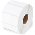 50x25mm(2x1 inch) Direct Thermal Label/Sticker(no Ribbon Required) Plain White 1 Inch core Inside Winding 1000 Labels/Roll for All Bacode Printer, Weighing Scale, Direct Thermal Printers (1)