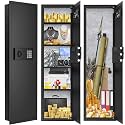 51.18" Tall Wall Safes Between the Studs 16" Centers, Heavy Duty Combination Lock in Wall Safe with 4 Removable Shelf, Hidden Safe for Money, Jewelry, Document, Passport