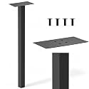 51" Galvanized Steel Mailbox Post, Ground Mount for Outside Rustproof