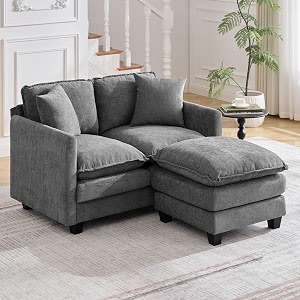 51 Cloud Loveseat Couch with Ottoman Love