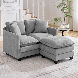 51 Cloud Loveseat Couch with Ottoman Love