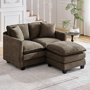 51 Cloud Loveseat Couch with Ottoman Love