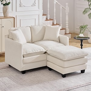 51 Cloud Loveseat Couch with Ottoman Love