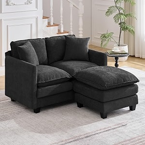 51 Cloud Loveseat Couch with Ottoman Love