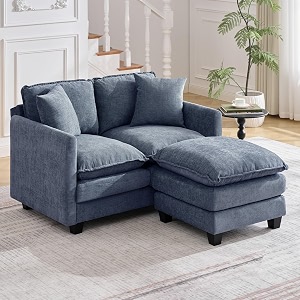51 Cloud Loveseat Couch with Ottoman Love