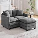 513939 Cloud Loveseat Couch with Ottoman Love