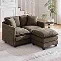 513939 Cloud Loveseat Couch with Ottoman Love