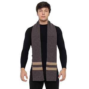 513 men acrylic woolen striped design casual warm winter wear muffler scarf stolemen107_p