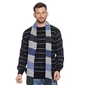 513 Men Acrylic Woolen Striped Design Casual Warm Winter Wear Muffler Scarf Stole,MEN103_P