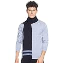 513 Men Acrylic Woolen Striped Design Casual Warm Winter Wear Muffler Scarf Stole,MEN107_P