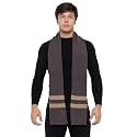 513 Men Acrylic Woolen Striped Design Casual Warm Winter Wear Muffler Scarf Stole,MEN107_P