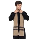 513 Men Acrylic Woolen Striped Design Casual Warm Winter Wear Muffler Scarf Stole,MEN107_P
