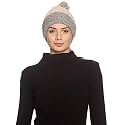 513 Women Acrylic Wool Blended Regular Fit Self Design Knitted Winter Warm Premium Cap Camel