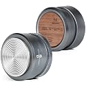 51mm Espresso Tamper, Slow Rebound Coffee Tamper with Stainless Steel Ripple Base, Compatible with 51mm Breville Blttomless Portafilters (Silver), MUVNA,Tamper-51