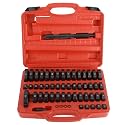 FreeTec 52-in-1 Custom Bushing Driver Set Transmission Wheel Axle Bearing Race and Seal Installer 18-65mm & 74mm Bush Removal Puller Bearing Press Tool Kit