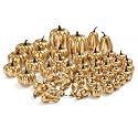 52 PCS Assorted Sizes Rustic Golden Harvest Artificial Pumpkins Realistic Faux Pumpkins for Fall Halloween Thanksgiving Holiday Home Mantel Tabletop Painting Decorations