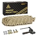 520 Motorcycle Chain 114 Links O-Ring with Connecting Master Link and Chain Breaker Heavy Duty Drive Chain for Motorcycle ATV UTV Dirt Bike Quad Side by Side