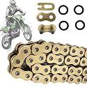 520 X-Ring Chain, 104 Links Heavy Duty Motorcycle Gold Chain