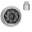 524 Wheel Locking Nut Key for VW, Socket Adapter (OD 28mm-ID 25mm)