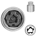 527 Wheel Locking Nut Key for VW, Socket Adapter (OD 28mm-ID 25mm)