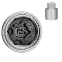 529 Wheel Locking Nut Key for VW, Socket Adapter (OD 28mm-ID 25mm)