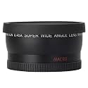 52mm 0.45X Wide Angle & Macro Lens for Nikon Canon Compatible With Sony DSLR DC Camera 18-55