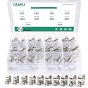 OURU 52PCS Fuel Line Clamp Assortment Kit, 9/32"-23/32"(7-18mm), 10 Sizes