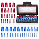 52PCS Thread Checker, Nut and Bolt Thread Checker, Thread Checker Kit in Standard and Metric (28 Standard & 24 Metric), Bolt Size Finder Checker Thread Gauge for Quickly Identify