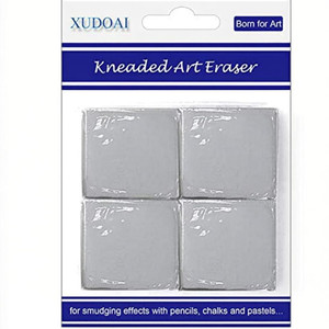 53 arts 4pcs art kneaded eraser soft durable sketch putty rubber non-toxic eraser