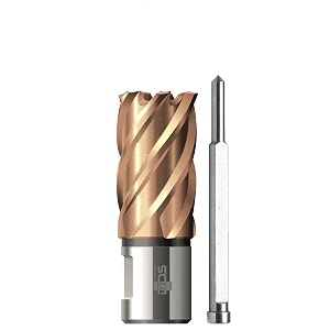 53 mm diameter annular cutters carbide coated in high speed steel hss annular core cutter carbide coated gold color cutting length 30mm broach core cutting tool