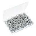 600 Pcs 3/4" Galvanized Hog Rings Professional Upholstery Hog Rings Installation Assortment Kit for Auto Upholstery and Fencing,Bagging,DIYCraft,Furniture,Pet Cages,Ropes