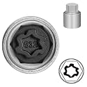 532 Wheel Locking Nut Key for VW, Socket Adapter (OD 28mm-ID 25mm)