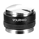 53mm Coffee Distributor and Tamper - Dual Head Coffee Leveler Compatible with Breville 54mm Portafilter, Depth Adjustable Espresso Hand Tampers, Barista Accessories