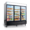 54" Commercial Display Freezer with 2 Glass Door - 44.7 Cu.ft Capacity, Digital Temperature Control, Auto Defrost,LED Lighting, Energy Efficient for Store & Supermarket (Triple Door：-8 to -1℉)