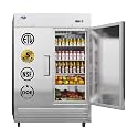 54" Commercial Refrigerator with 2 Solid Door, 49 Cu.ft Reach-in Stainless Steel Refrigerator, Fan Cooling Refrigerator for Restaurant, Bar, Home, Shop