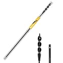 54" Flexible Installer Drill Bit for Pulling Wires in Walls, Ceilings, and Sidewalks, 1/2" Auger with Screw Point & Fish Eye, 3/16" 3-Flat Shank for Wood & Conduits, with Storage Tube