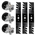 54 Inch Deck Rebuild Kit, Compatible with MTD Cub Cad-et ZT-54 Z6600 RZT L54 S54 Zero-Turn Mower, Include 3 Spindle 618-05137, 3 742-0677 Blade