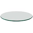 54 Inch Round Tempered Ogee Polished Edge Glass Table Top -1/2” Thick Round Glass Table Top–Heavy Duty, Dining, Coffee, and Office Tables by Fab Glass and Mirror