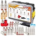54 Pcs 1/4" NPT Air Compressor Fittings Kit, Quick Connect Coupler Plug Set