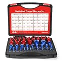 54 PCS Detachable Thread Checker, Double Etched, 27 Inch & 27 Metric Thread Gauge
