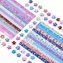 Bupete Multicolor Origami Paper Strip, 544 Sheets, 32 Colors, Matte Finish, Perfect for Crafts
