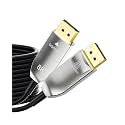 54Gbps Fiber Optic Displayport 2.1 Cable 20FT 8K@120Hz 4K@240Hz