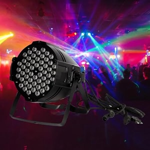 54led par dj light 1line -rgb  ideal for wedding parties  events  dj stage  22 cm dia  dj light  home dj lights  stage dj lights  rgb-54led-1line