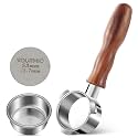 54mm Bottomless Portafilter - Breville Compatible Naked Portafilter, Rosewood Handle & 18-20g Filter Basket & Puck Screen Included, Fits Barista Express, Pro, Touch, Bambino Plus, Infuser