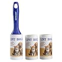 Lint Rollers Sticky Lint Remover 333 Sheets Lint Roller Set of 1 Handle 3 Rollers for Pet Hair Couch Clothes Furniture Carpet Animal Fur Fuzz Debris