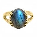 55Carat Choose Your Color Genuine Stone Ring 18K Gold Plated Oval Handmade Jewellery for Gift Sizes 4-13