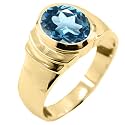 55Carat Choose Your Color Natural Birthstones 18 K Gold Plated Ring Bold Statement Jewellery Sizes 4-13