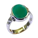 55Carat Choose Your Color Natural Gemstone Sterling Silver Statement Rings Oval Shape Handmade Sizes 5-12…