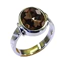 55Carat Choose Your Color Natural Gemstone Sterling Silver Statement Rings Oval Shape Handmade Sizes 5-12…