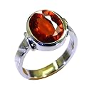 55Carat Choose Your Color Natural Gemstone Sterling Silver Statement Rings Oval Shape Handmade Sizes 5-12…